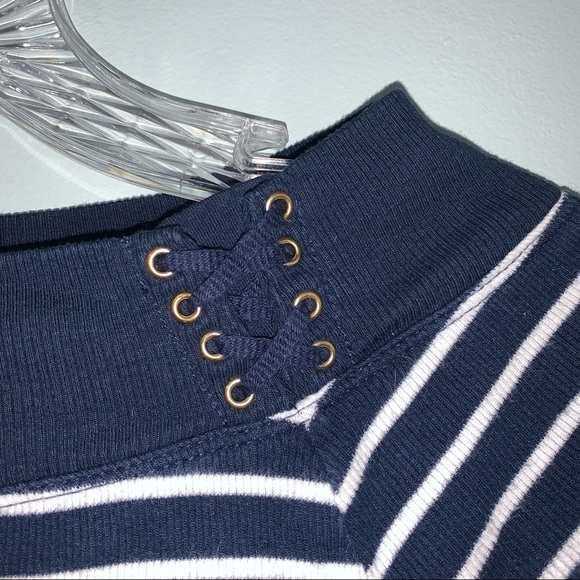Lauren Ralph Lauren Small sweater top blue&white stripes - Picture 4 of 7